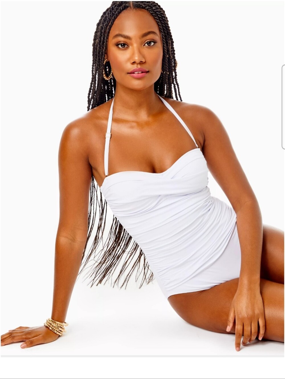 NWT LILLY PULITZER Flamenco One-piece Swimsuit In Resort White Sz 0